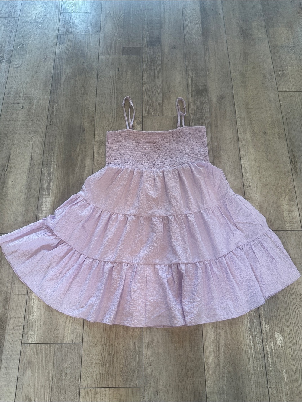 Pink Lily Lilac Tiered Mini Dress